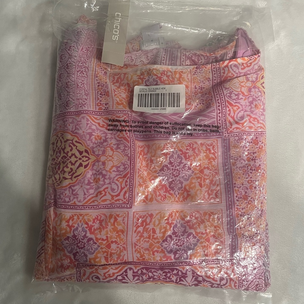 Chico's Multicolor Patchwork Blouse NWT - image 4